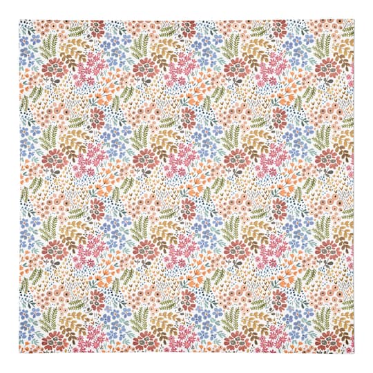 Wild Flower Floral Cotton Twill Napkin